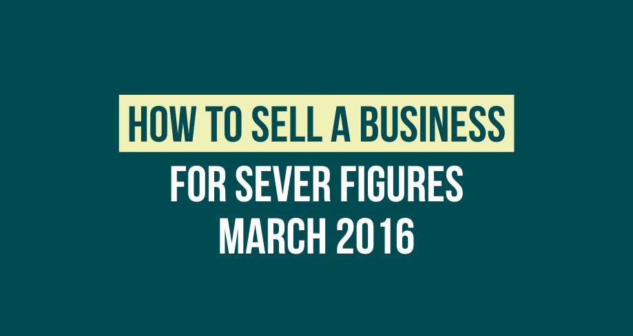 how to sell a business for figures march