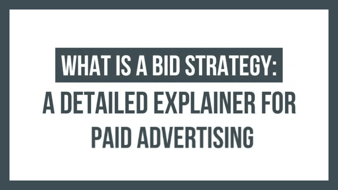 What is a bid strategy
