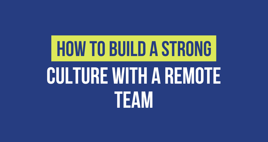 how to build a strong culture