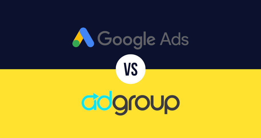 google ads vs adgroup